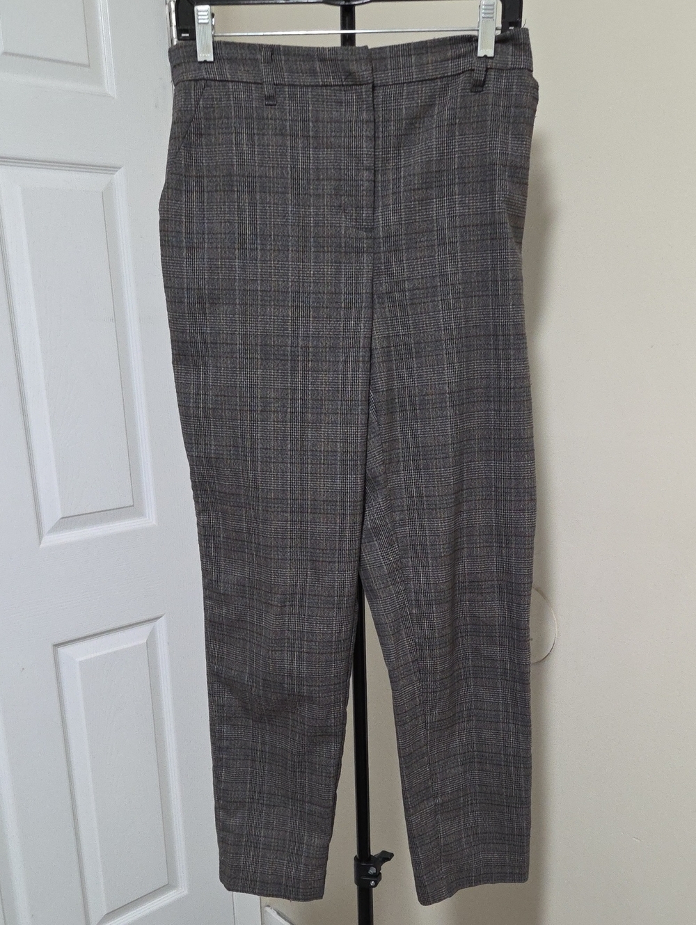 Reitmans Brown Gray Plaid Women's Dress Pants